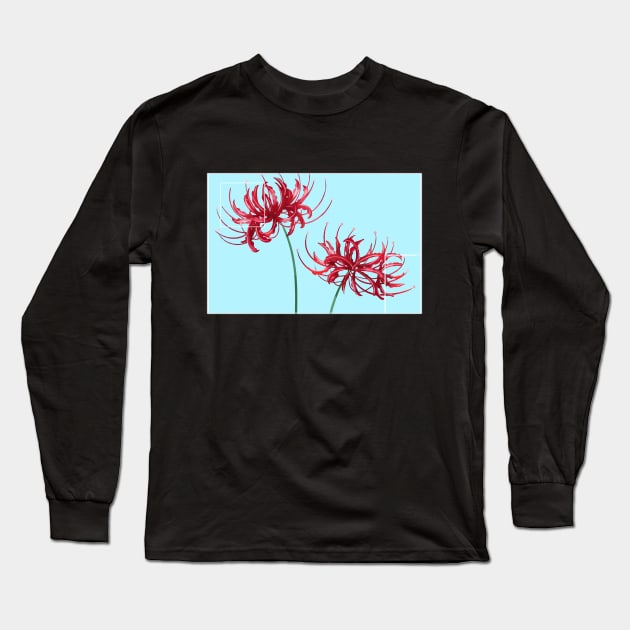 Red Spider Lily Lycoris Recoil Anime Fanart Lycoris Radiata Death Flower In Anime Gift Long Sleeve T-Shirt by norhan2000